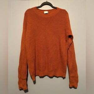 Aritzia Wilfred Merino Wool Orange Women’s Size Large Orange Knit Sweater